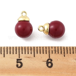 Breloques de verre en laiton&nbsp;KK-K371-36A-G