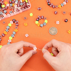 360pcs 9 Art handgemachte Polymer-Ton-Perlen&nbsp;CLAY-DC0001-13