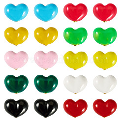 20 Stück 10 Farben Messing-Emaille-Perlen&nbsp;KK-TA0008-47