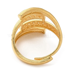 Verstellbare Ringe aus hellgoldenem Messing für Damen&nbsp;LS-RJEW-A022-01A