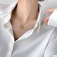 Halsketten mit Anhänger aus 304 Edelstahl für Damen&nbsp;WGF524C-01