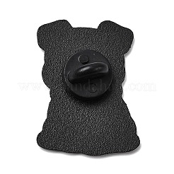 Spille smaltate a forma di bulldog con coperta&nbsp;JEWB-I055-04EB-04