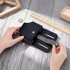 Porte-mètre ruban en cuir PU pour ceinture&nbsp;TOOL-WH0059-080C