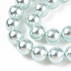 Abalorios de perla de vidrio&nbsp;HY-G002-01E-12