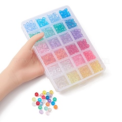 600 Stück transparente Kunststoffperlen im 24-Stil&nbsp;KY-YW0001-48