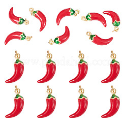 8 pièces pendentifs en laiton émaillé&nbsp;KK-TA0002-55