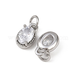 Colgante micropavé cubic zirconia de latón&nbsp;KK-H524-03P