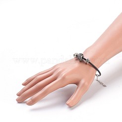 Cordoncino di cuoio set di gioielli vacchetta&nbsp;SJEW-JS00989-03