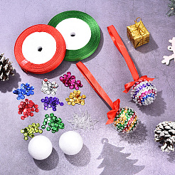 DIY-Weihnachtsdekorationen aus Pailletten-Schaumstoffkugeln&nbsp;DIY-YW0017-94