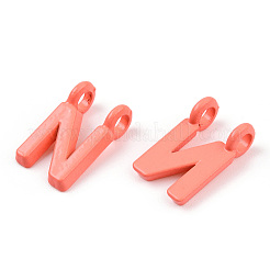Pendenti a 2 anello in lega verniciata a spruzzo con placcatura a cremagliera&nbsp;PALLOY-N176-01N