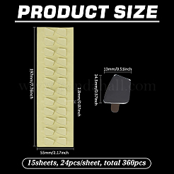 Trapezförmige doppelseitige Acrylaufkleber&nbsp;DIY-WH0678-62B
