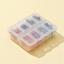 80pcs 8 Arten natürliches Achat-Perlen-Set&nbsp;G-FS0002-43
