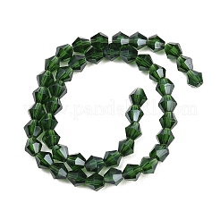 5 Stränge 5 Stile transparente galvanisierte Glasperlenstränge&nbsp;EGLA-FP0001-05