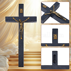 Croix de Pâques avec Jésus&nbsp;DJEW-WH0016-52A