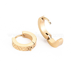 304 Edelstahl Huggie Creolen Ohrring Zubehör&nbsp;STAS-S116-262G