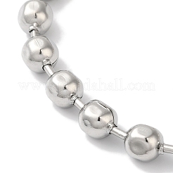 Braccialetti con perline a catena a palline in acciaio inossidabile 304 anti-ossidazione per le donne&nbsp;BJEW-B092-05P