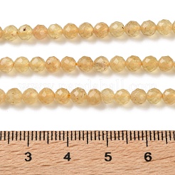 Fili di perle di apatite giallo naturale&nbsp;GG-CBAE031-A02-4mm