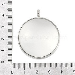 Ciondoli con medaglione in acciaio inossidabile 304&nbsp;LS-STAS-S132-15P-01