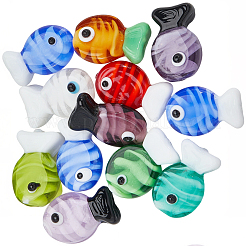 20 Stück handgefertigte Bunte Malerei-Perlen&nbsp;LAMP-SC0001-71