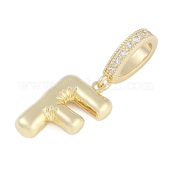 Messing micro pave klare zirkonia anhänger&nbsp;KK-M289-01F-G