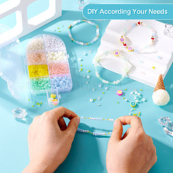 Kit fai da te per la creazione di gioielli con perline in vetro&nbsp;DIY-TAC0027-05
