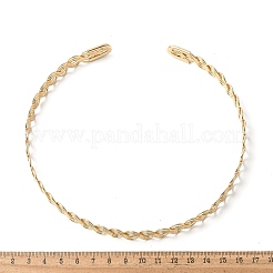 Chokerhalsketten mit offenen Manschetten aus Eisen für Damen&nbsp;NJEW-M085-01G