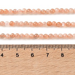 Natürliche sunstone Perlen Stränge&nbsp;G-C284-C02-3mm-02