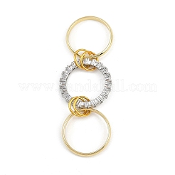 Bagues en laiton avec zircone cubique de micro pave&nbsp;RJEW-D325-01PG-04