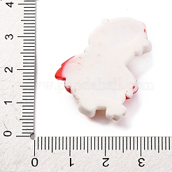 Cabochon in resina opaca a tema anatra di natale&nbsp;RESI-Q010-03A