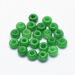 Natürliche Jade aus Myanmar / Burmese Jade, gefärbt, Rondell, 7.5x4.5~5 mm, Bohrung: 3 mm