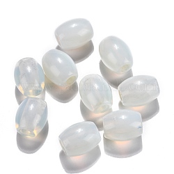 Perle europee opalite, perline con foro grande, barile, 15~17x12~13.5mm, Foro: 4.5~5 mm