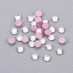Glass Rhinestone Cabochons, Grade AA, Flat Back & Faceted, Half Round, Crystal, SS10, 2.7~2.8mm, about 1440pcs/bag