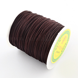 Fil de nylon, avec un fil de nylon à l'intérieur, brun coco, 2mm, environ 109.36 yards (100 m)/rouleau