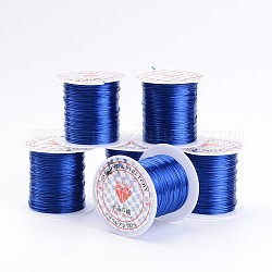Stretch Elastic Beading Wire String, Medium Blue, 1mm, about 10.93 yards(10m)/roll