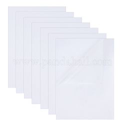 BENECREAT 18 Sheets Clear PET Film Label Sticker Waterproof A4 Blank Self Adhesive Printing Labels for Inkjet Printer Office Supplies