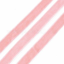 Cinta de terciopelo de cara única, rosa, 3/8 pulgada (9.5~10 mm), aproximamente 50yards / rodillo (45.72 m / rollo)