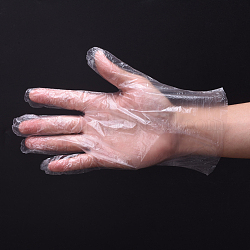 使い捨て手袋  ポリエチレン手袋  透明  26.5x25.5cm  100個/袋