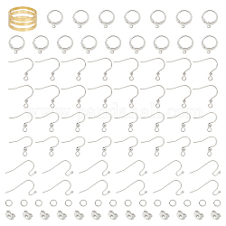 Unicraftale DIY Jewelry Making Finding Kit, Including 304 Stainless Steel Leverback Earring Findings, Earring Hooks, Jump Rings, Ear Nuts, Brass Rings, Golden & Stainless Steel Color, 561pcs/set