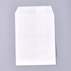 Kraftpapiersäcke, keine Griffe, Aufbewahrungsbeutel für Lebensmittel, weiß, kein Muster, 15x10 cm