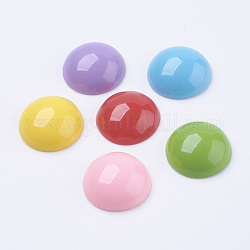 Mixed Resin Half Round Dome Flatback Cabochons Scrapbooking Craft, 20x8mm