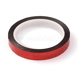 Лазерный сверкающий пэт пластиковый альбом декоративная клейкая лента, красные, 0.59 дюйм (15 мм), 50 м / рулон