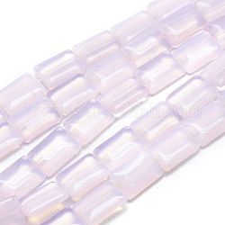Chapelets de perles d'opalite, rectangle, 13.5x9.5x4mm, Trou: 1mm, Environ 28 pcs/chapelet, 15.16 pouce (38.5 cm)