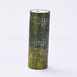 Fai da te album decorativi nastri adesivi, con la bobina, oliva, 100mm, circa 5m/rotolo