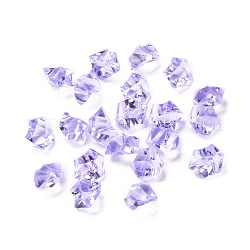 Irregular-shape Acrylic Rhinestone, Artificial Ice Gems for Vase Fillers Home Decorations, Lilac, 21x16x13.5~14mm, about 600pcs/kg