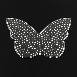 Plaques papillon abc en plastique utilisés pour les perles à repasser 5x5mm diy, clair, 90x125x5mm