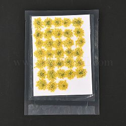 Pressed Dried Flowers, for Cellphone, Photo Frame, Scrapbooking DIY Handmade Craft, Yellow, 15~20x13~19mm, 100pcs/bag