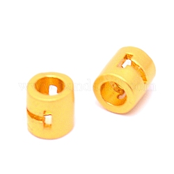 Perle di lettera in lega, colonna, colore oro opaco, letter.t, 6.5x6mm, Foro: 3 mm