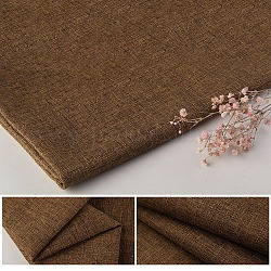 Tissu en lin imitation polyester, Couverture de canapé, Accessoires de vêtement, rectangle, selle marron, 29~30x19~20x0.09 cm