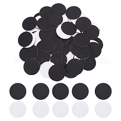 Superfindings 80 pièces Halloween noir adhésif feutre cercles autocollant en feutre auto-adhésif pour halloween bricolage projets costume 37mm
