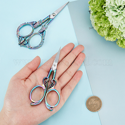Wholesale SUNNYCLUE 2Pcs Vintage Style Sewing Scissors Sharp Tip Detail  Embroidery Scissors Craft Scissor Stainless Steel Crafts Shear Scissors for  Cutting Fabric Paper Hair Cut Knitting Threading Needlework 